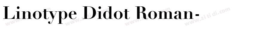 Linotype Didot Roman字体转换